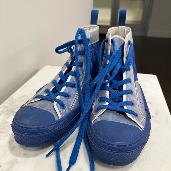 Dior Hightops Size 9 Blue - Picture 3 of 5